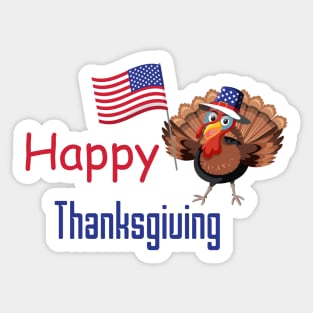 Thanksgiving Funny Turkey Sticker